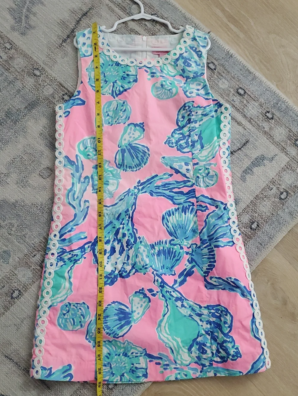 Lilly Pulitzer Girls Pink Pout Barefoot Princess Shift Dress Sz12